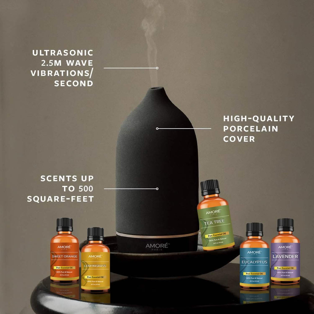 Ceramic Ultrasonic Aromatherapy Essential Oil Diffuser