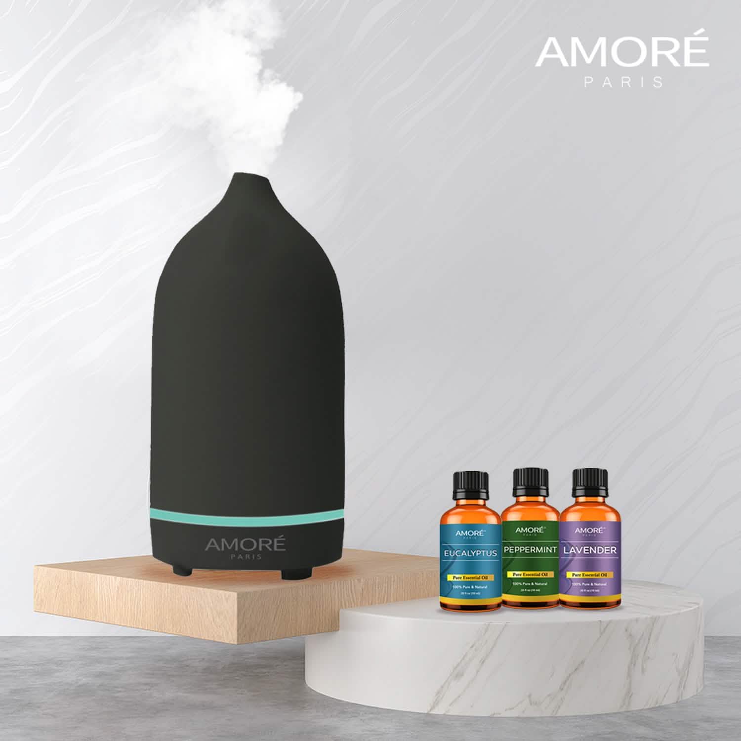 Ceramic Ultrasonic Aromatherapy Essential Oil Diffuser