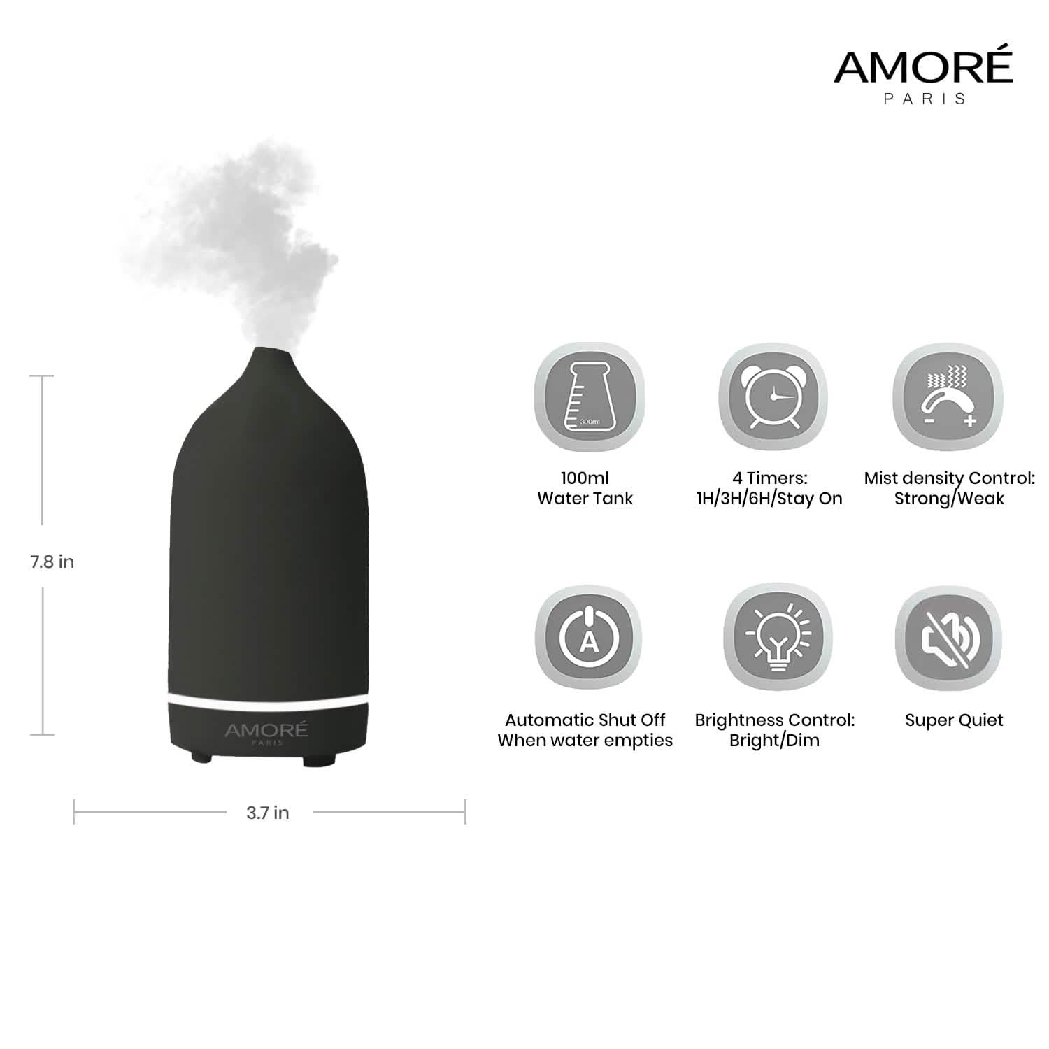 Ceramic Ultrasonic Aromatherapy Essential Oil Diffuser