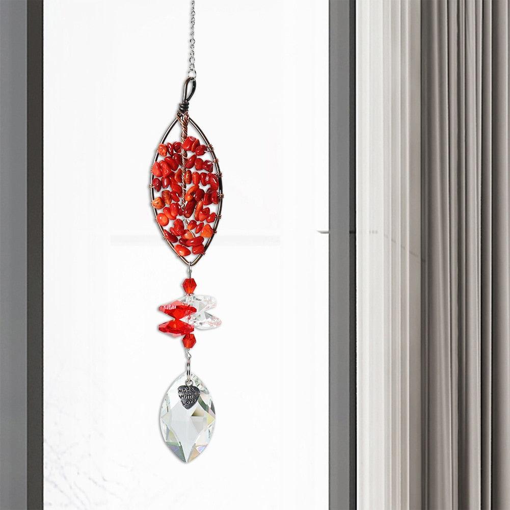 Chandelier Crystals Ball Prism Pendant Maker Sun Catcher Crystal Rainbow Maker Drops Hang for Window Home Decor Car Charms Hanging  Wind Chimes Hanging Ornament Garden Decor