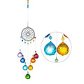 Chandelier Wind Chimes Ab Coating Crystal Prisms Hanging Sun Catcher Rainbow Chaser Crystals Ball Prisms  Window Curtains Pendant Home Decor Gifts Garden Patio Yard