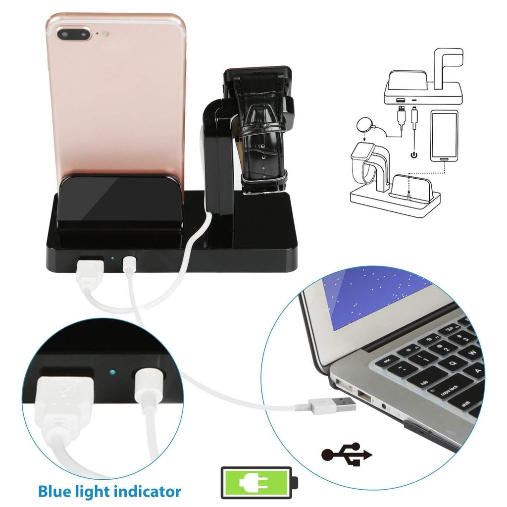 Charging Stand Dock Holder for iPhone and Apple Watch