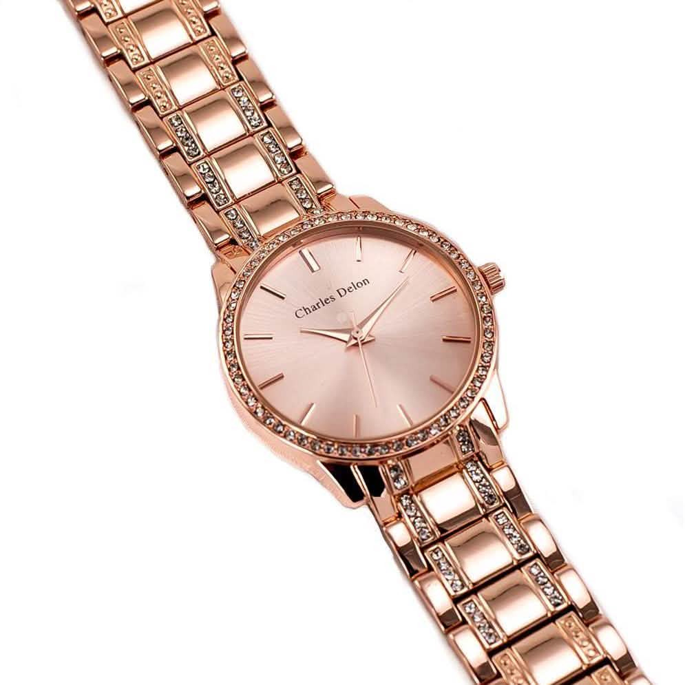 Charles Delon Women's Watch 5855 Stainless Steel Quartz Round - Assorted Styles
