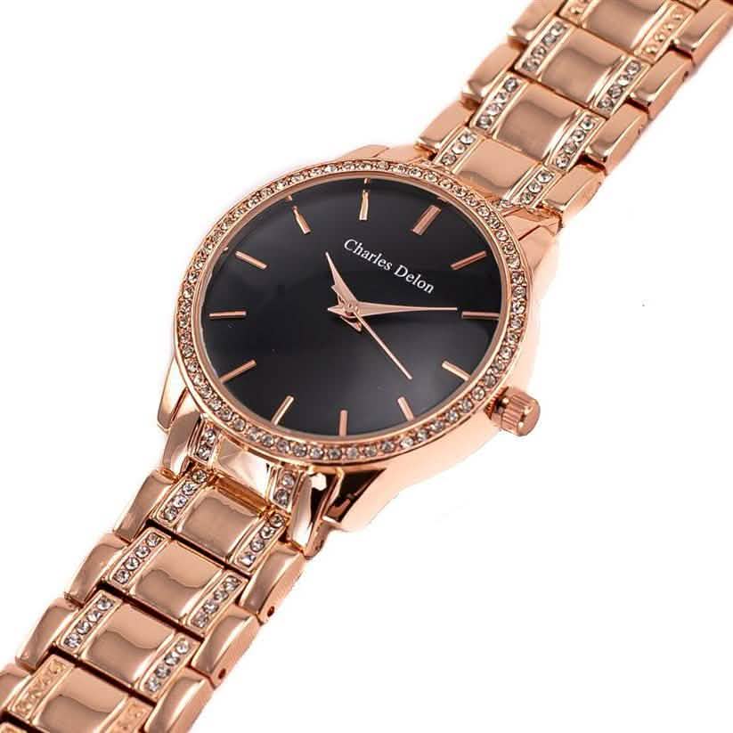 Charles Delon Women's Watch 5855 Stainless Steel Quartz Round - Assorted Styles
