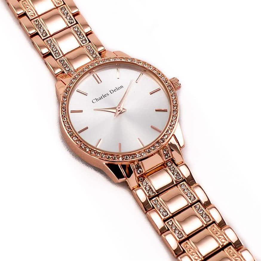 Charles Delon Women's Watch 5855 Stainless Steel Quartz Round - Assorted Styles