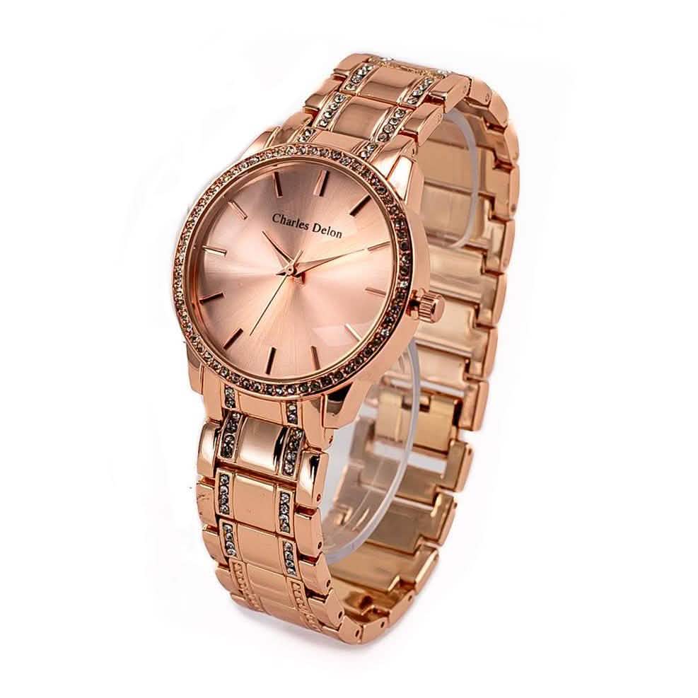 Charles Delon Women's Watch 5855 Stainless Steel Quartz Round - Assorted Styles