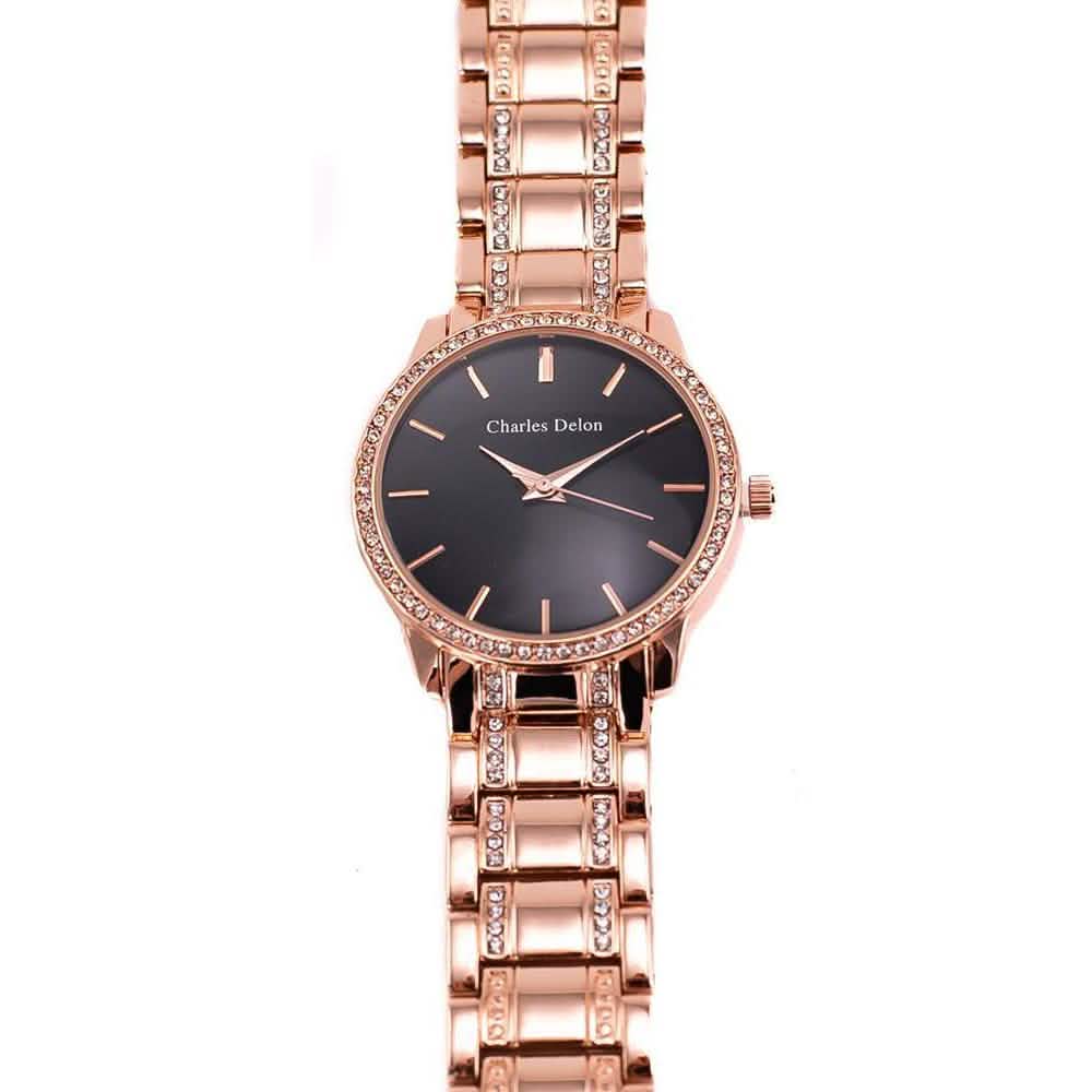 Charles Delon Women's Watch 5855 Stainless Steel Quartz Round - Assorted Styles