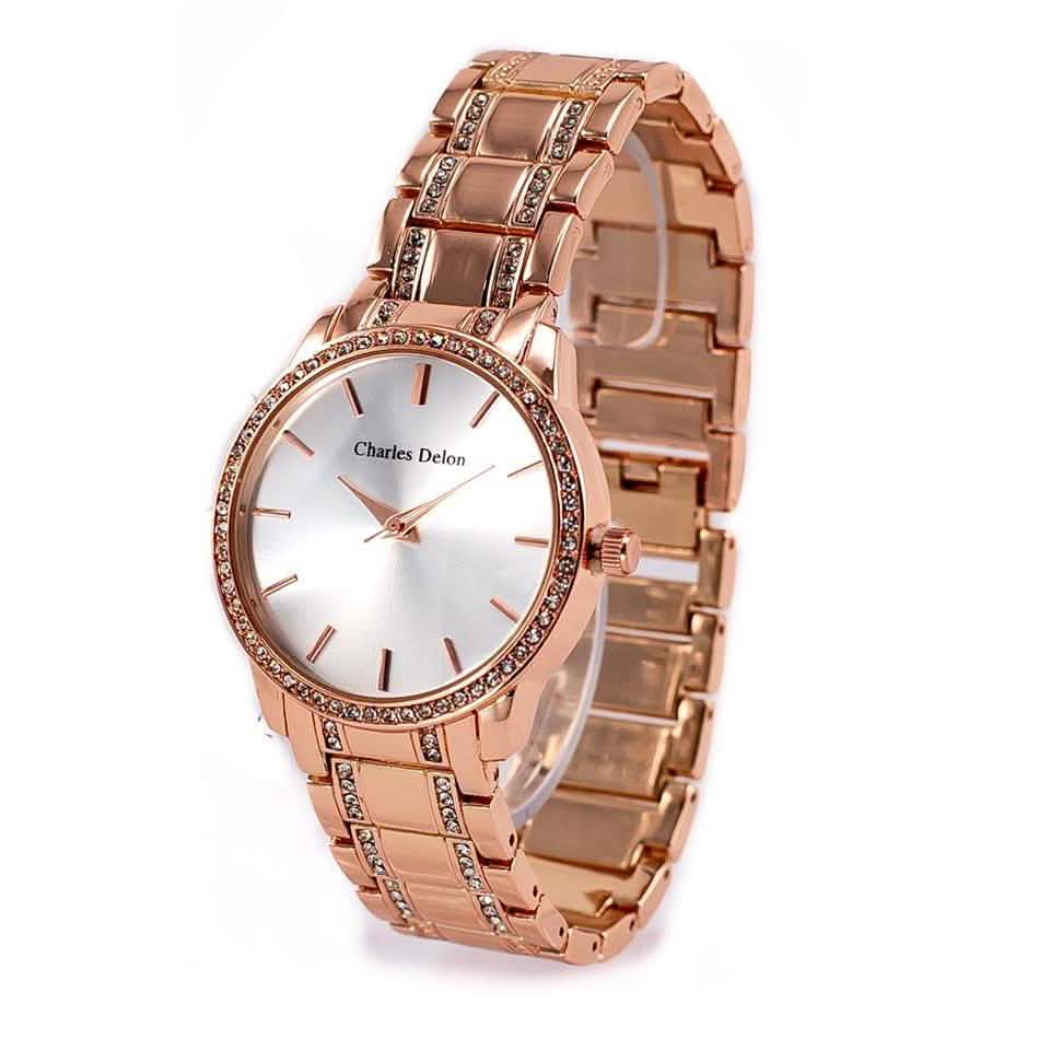 Charles Delon Women's Watch 5855 Stainless Steel Quartz Round - Assorted Styles