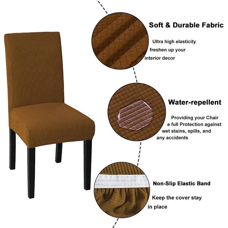 Cheap Waterproof Chair Cover Elastic Spandex Chair Covers for Dining Room Kitchen Stretch Chair Slipcover High Back Chair Covers For Dining Room Dining Kitchen Stretch Decorative Waterproof Spandex Chair Protectors Cover