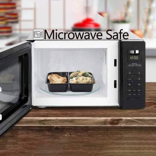 Chef's Star 3 Compartment Reusable Food Storage Containers with Lids