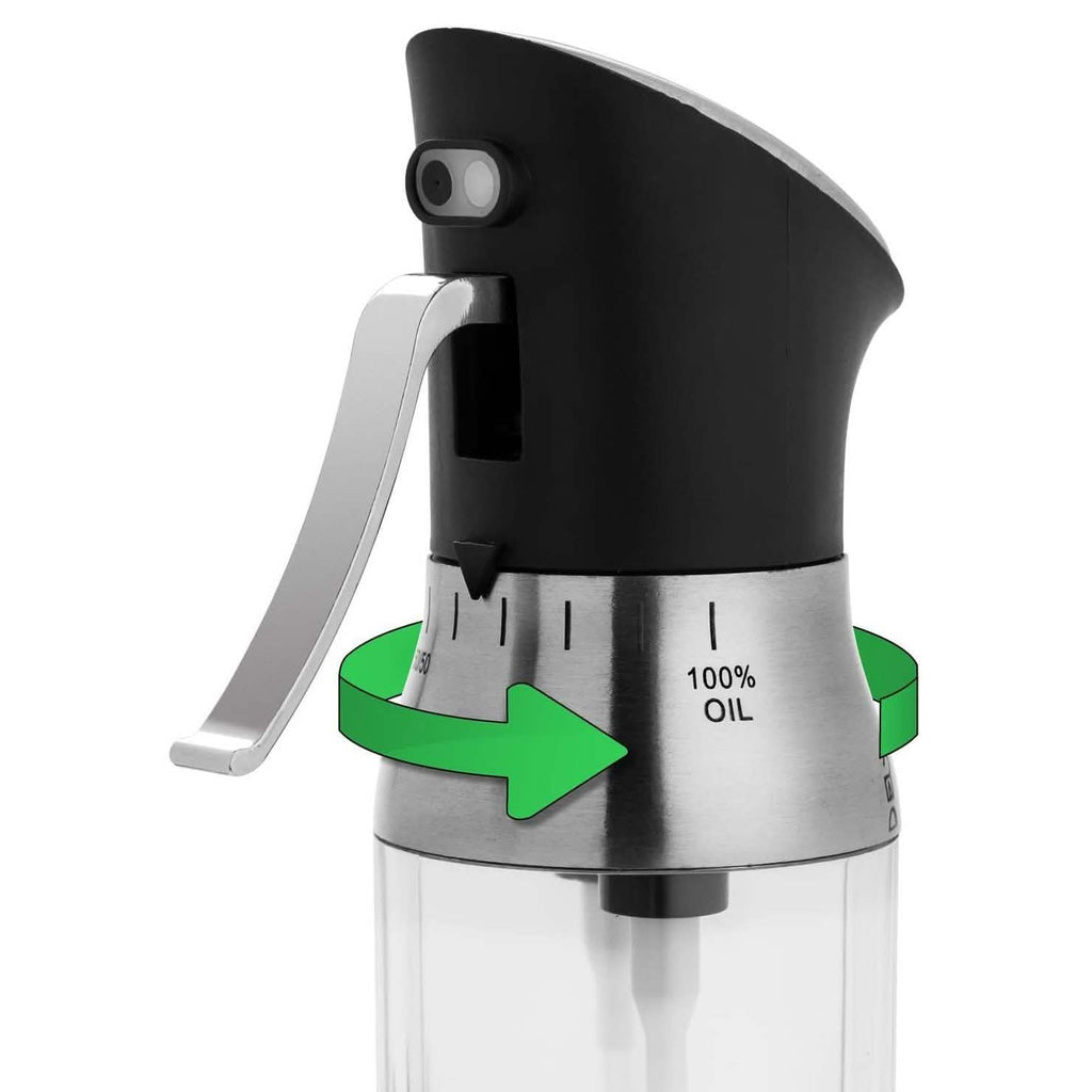 Chef's Star Premium Electric Salt and Pepper Grinder with Olive Oil and Vinegar Misting Sprayer