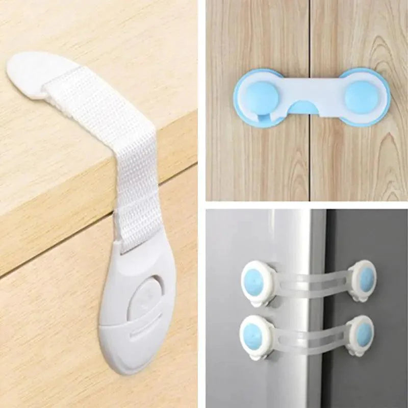 Child Safety Cabinet Lock Baby Proof Security Protector Drawer Door Cabinet Lock Plastic Protection Kids Safety Door Lock