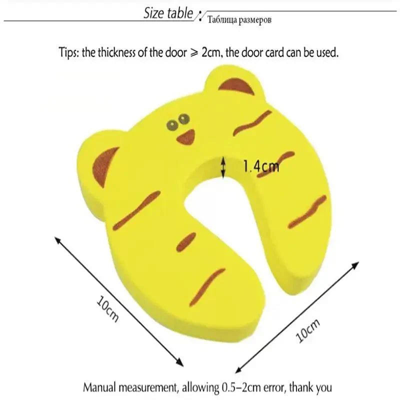 Child Safety Protection Baby Safety Cute Animal Security Card Door Stopper Baby Newborn Care Child Lock Protection From Children