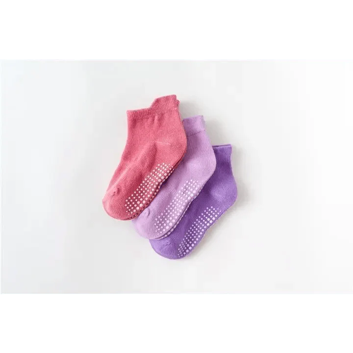 Children Cotton  6 Pairs/Set Anti-slip Socks For Boys Girl Rubber Kid Floor Sock With Grips For 0 To 6 Years Kids