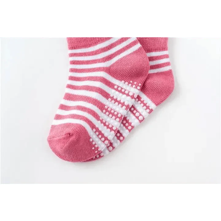 Children Cotton  6 Pairs/Set Anti-slip Socks For Boys Girl Rubber Kid Floor Sock With Grips For 0 To 6 Years Kids