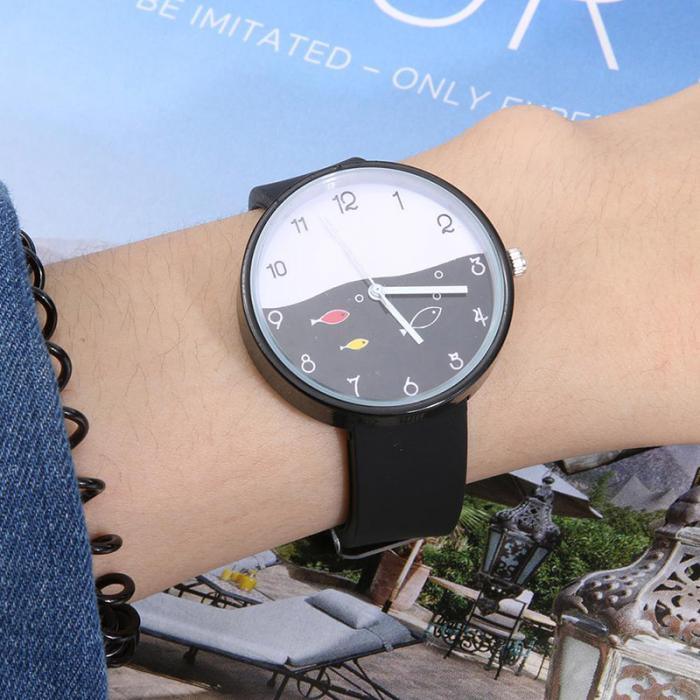 Children Quartz Sports Watch Waterproof Silicone Strap Outdoor Simple Children Wristwatch Colorful Boys Girls Watches Teenagers Student Time Wrist Watch Soft Silicone Band