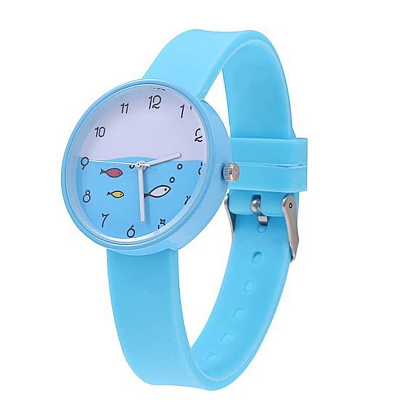 Children Quartz Sports Watch Waterproof Silicone Strap Outdoor Simple Children Wristwatch Colorful Boys Girls Watches Teenagers Student Time Wrist Watch Soft Silicone Band