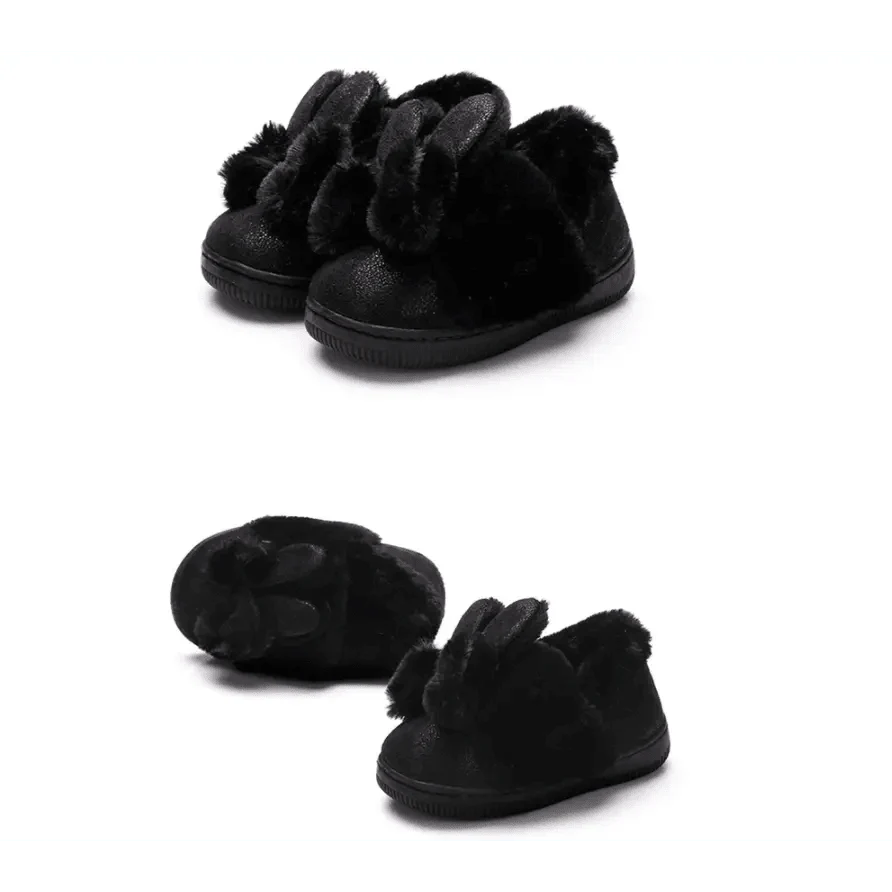 Children's cotton slipper bag heel warm and non slip baby home shoes men's and women's cotton shoes