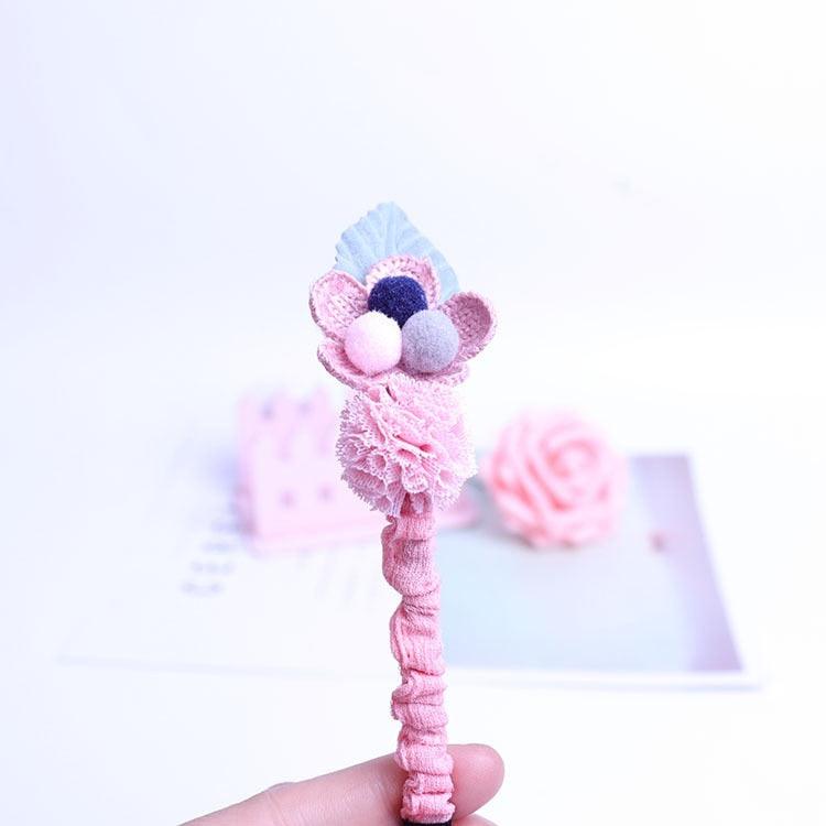 Children's Headdress Hair Hoop Hand-Woven Flower Headband Korean Exquisite Little Princess Head Flower Pupil Hair Gorgeous Hair Accessories For Women