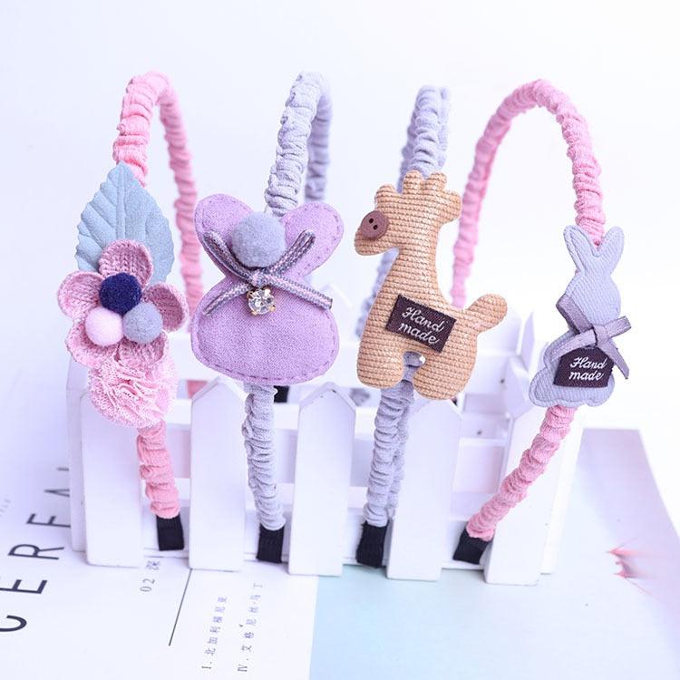 Children's Headdress Hair Hoop Hand-Woven Flower Headband Korean Exquisite Little Princess Head Flower Pupil Hair Gorgeous Hair Accessories For Women