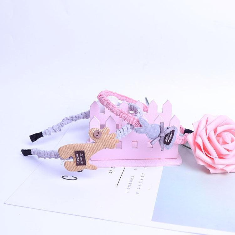 Children's Headdress Hair Hoop Hand-Woven Flower Headband Korean Exquisite Little Princess Head Flower Pupil Hair Gorgeous Hair Accessories For Women