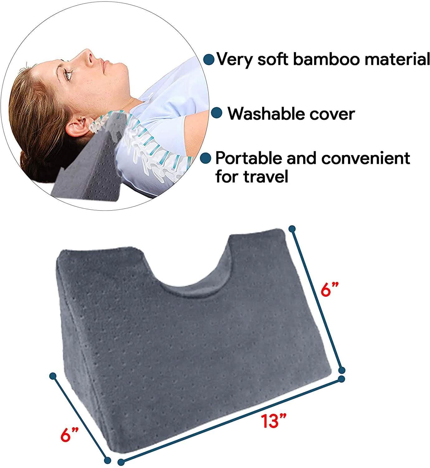 Chiropractic Cervical Traction Neck Wedge Pillow