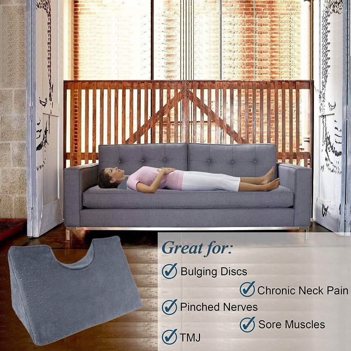 Chiropractic Cervical Traction Neck Wedge Pillow