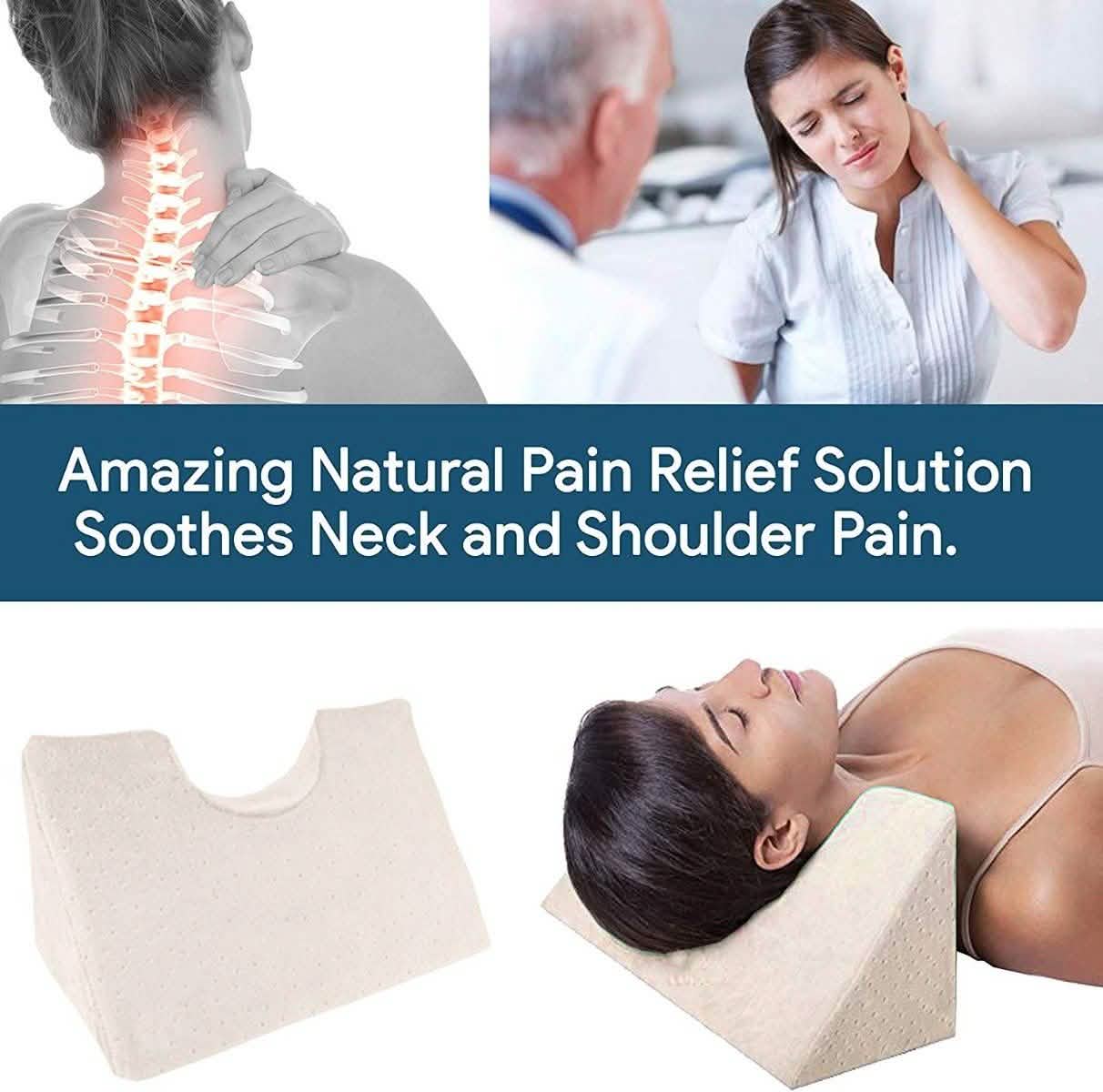 Chiropractic Cervical Traction Neck Wedge Pillow