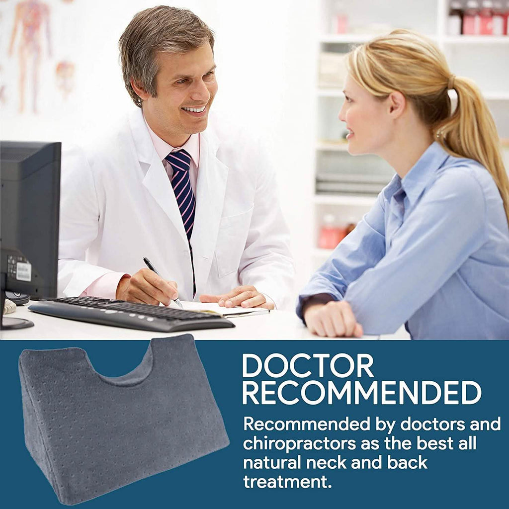Chiropractic Cervical Traction Neck Wedge Pillow