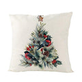 Christmas Cover Cushion For Home Decor Pillowcase Santa Claus Christmas Throw Pillow Covers Waterproof Outdoor Pillow Covers Cotton Linen Christmas Pillow Covers Linen Print Merry Christmas Navidad 2022 New Year Gift 45x45CM