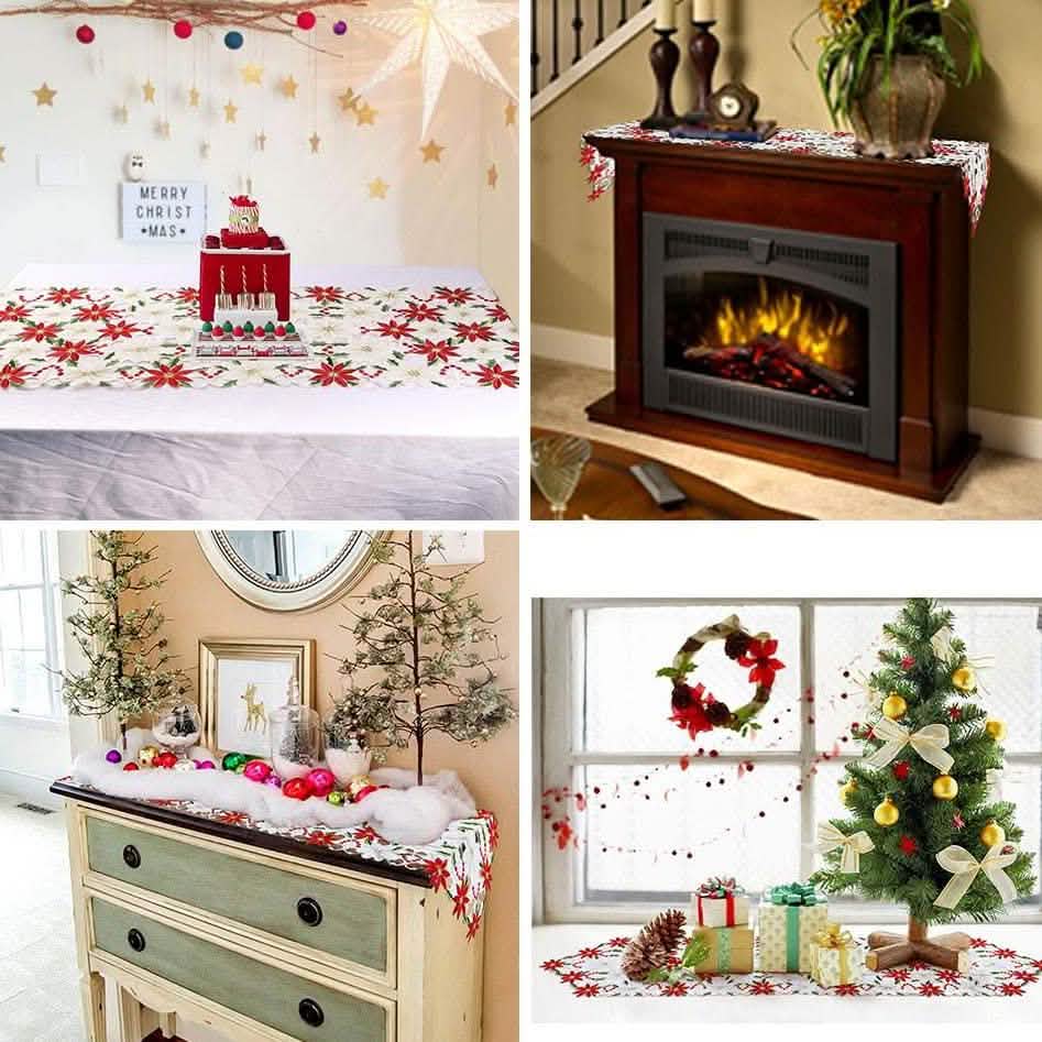 Christmas Embroidered Table Runners