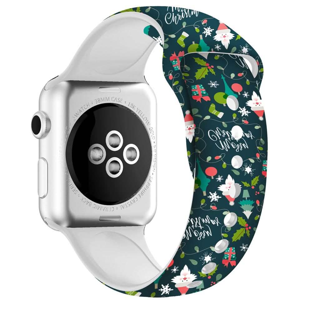 Christmas Silicone Apple Watch Bands - Assorted Styles