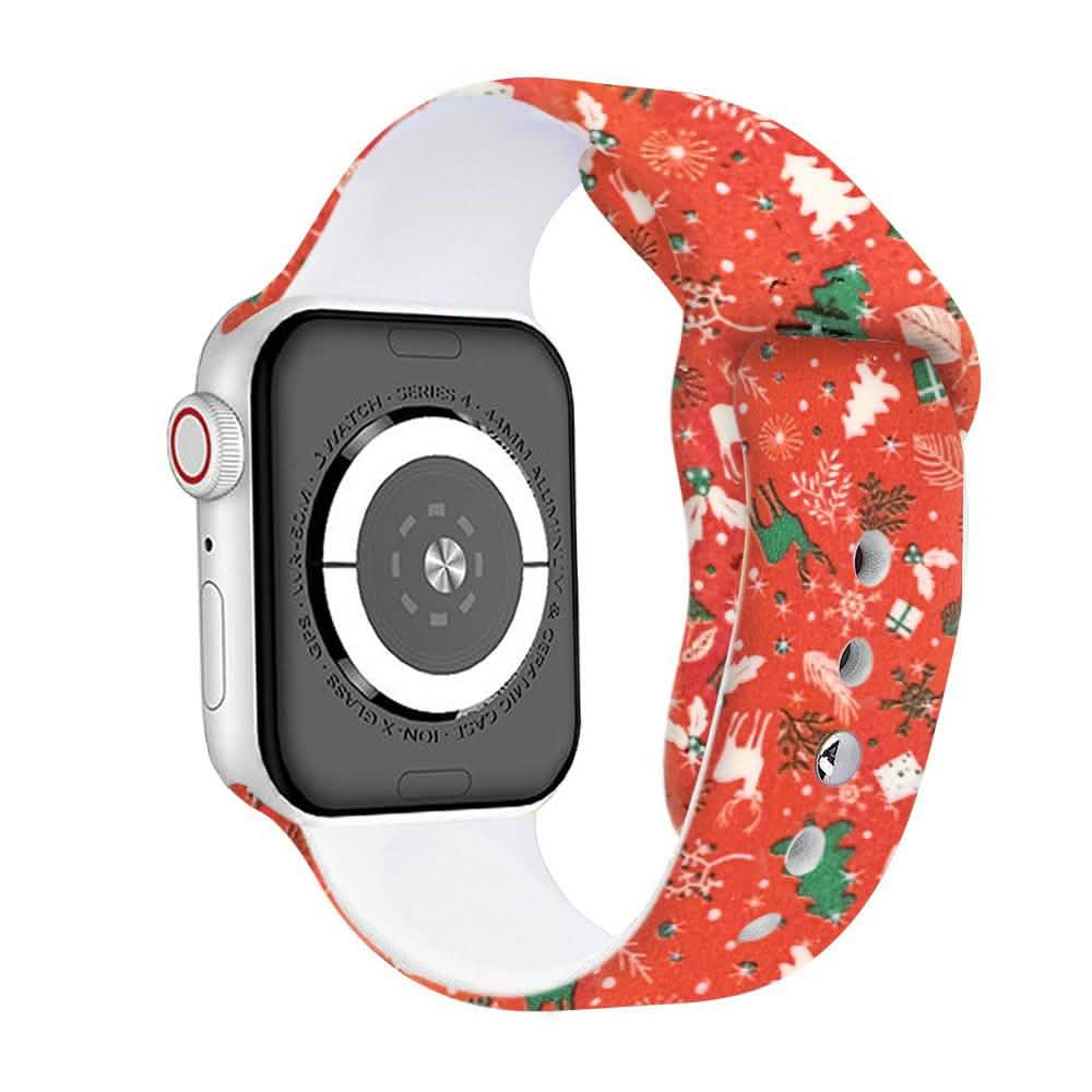 Christmas Silicone Apple Watch Bands - Assorted Styles