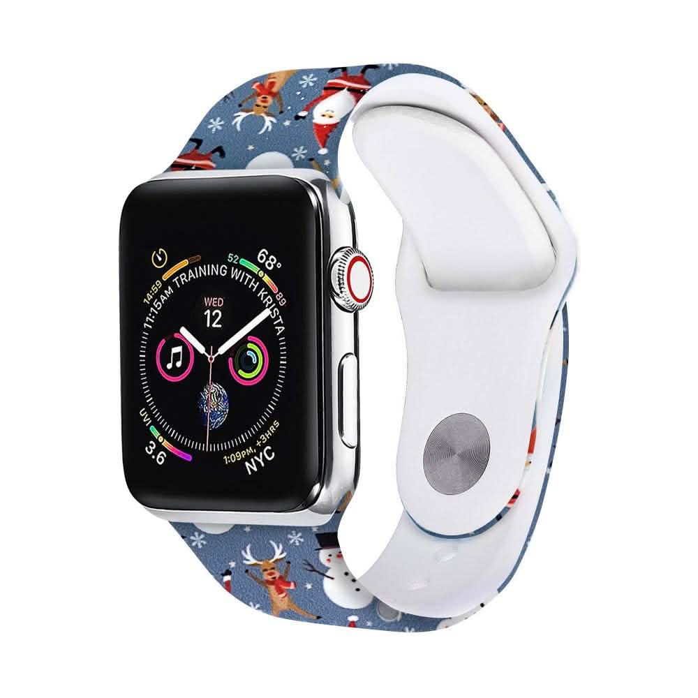 Christmas Silicone Apple Watch Bands - Assorted Styles