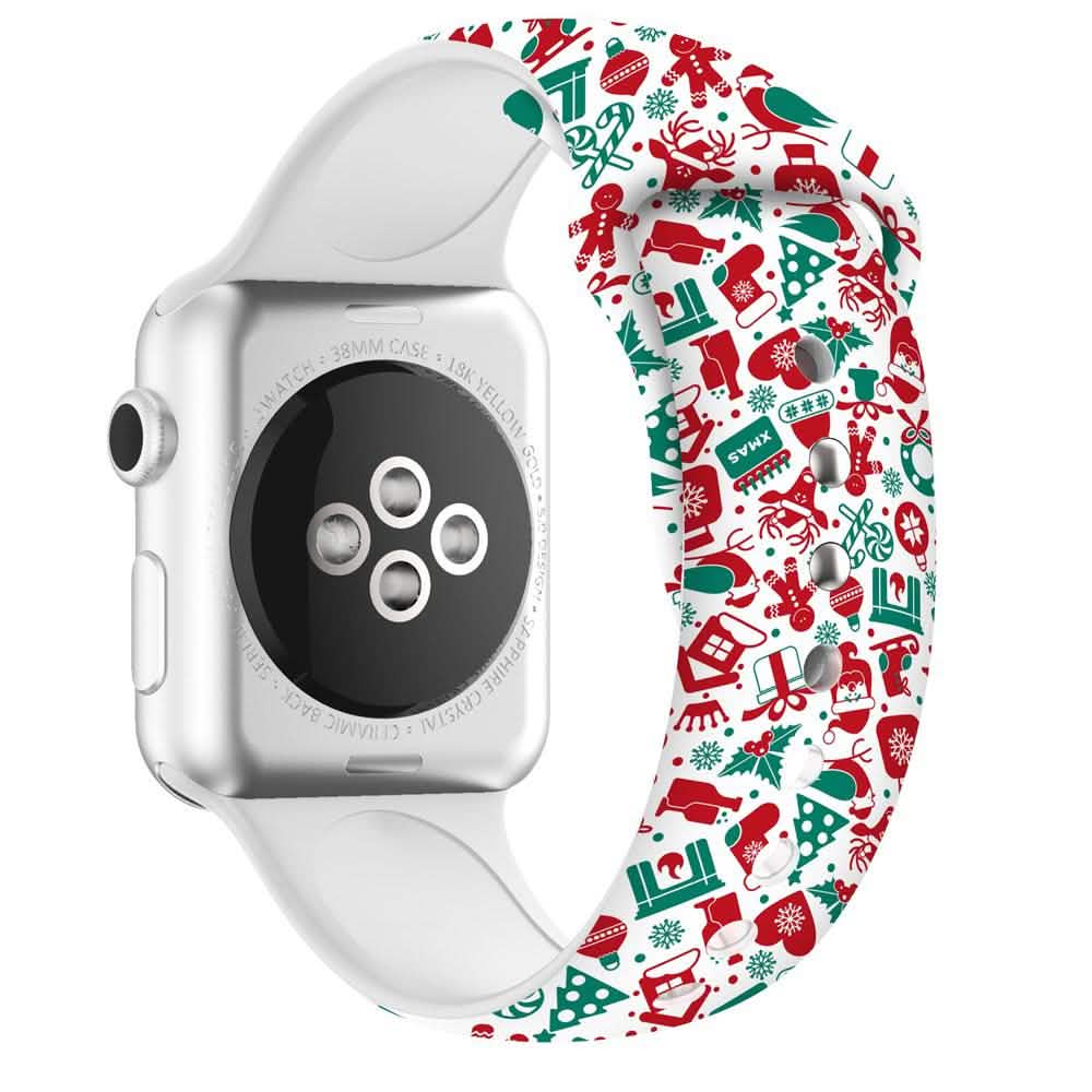 Christmas Silicone Apple Watch Bands - Assorted Styles