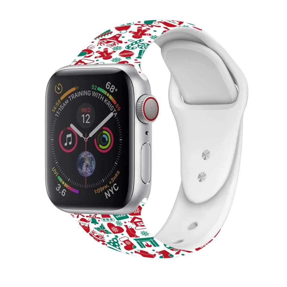 Christmas Silicone Apple Watch Bands - Assorted Styles