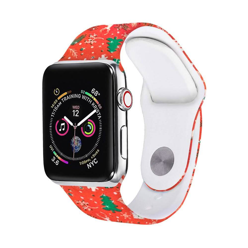 Christmas Silicone Apple Watch Bands - Assorted Styles
