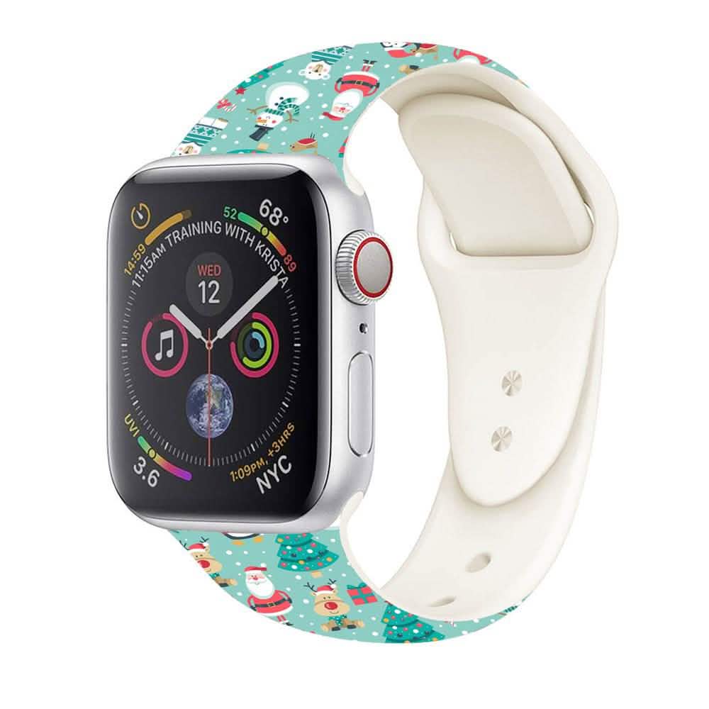 Christmas Silicone Apple Watch Bands - Assorted Styles