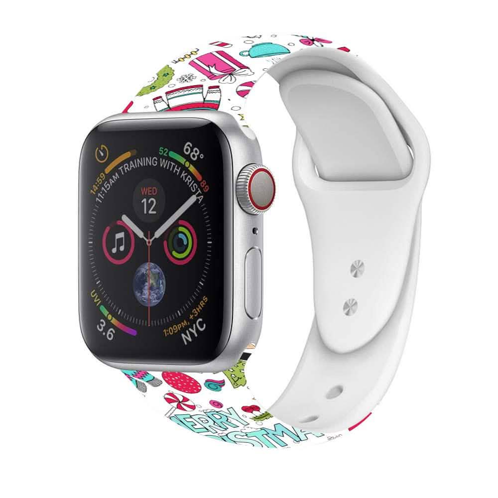 Christmas Silicone Apple Watch Bands - Assorted Styles