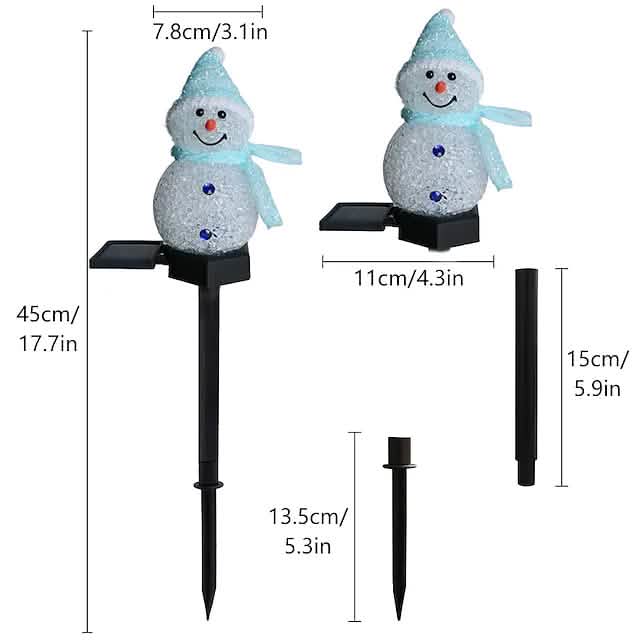 Christmas Snowman Light Solar