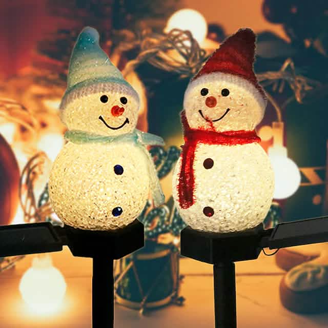 Christmas Snowman Light Solar