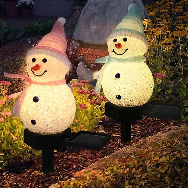Christmas Snowman Light Solar