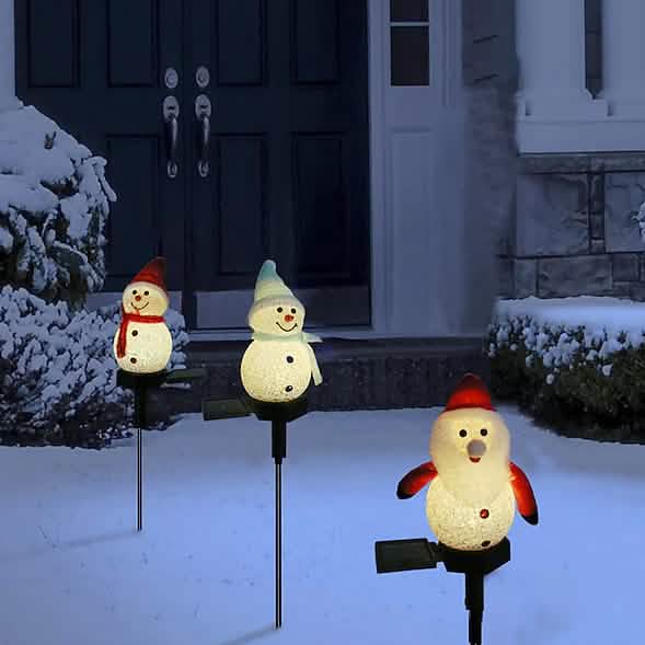 Christmas Snowman Light Solar