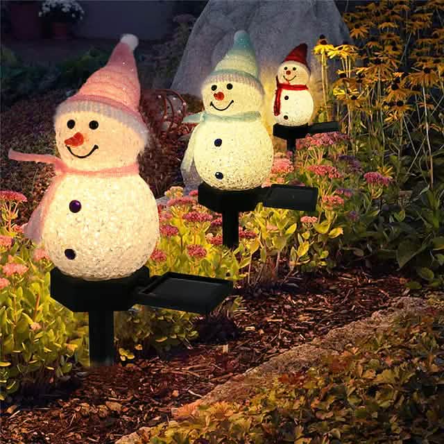 Christmas Snowman Light Solar
