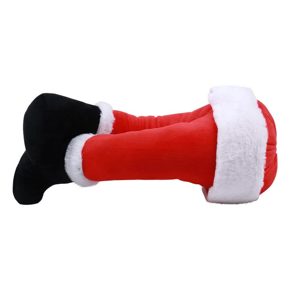Christmas Tree Kicking Santa Legs