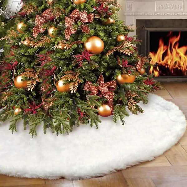 Christmas Tree Skirt Plush Lovely Decorations