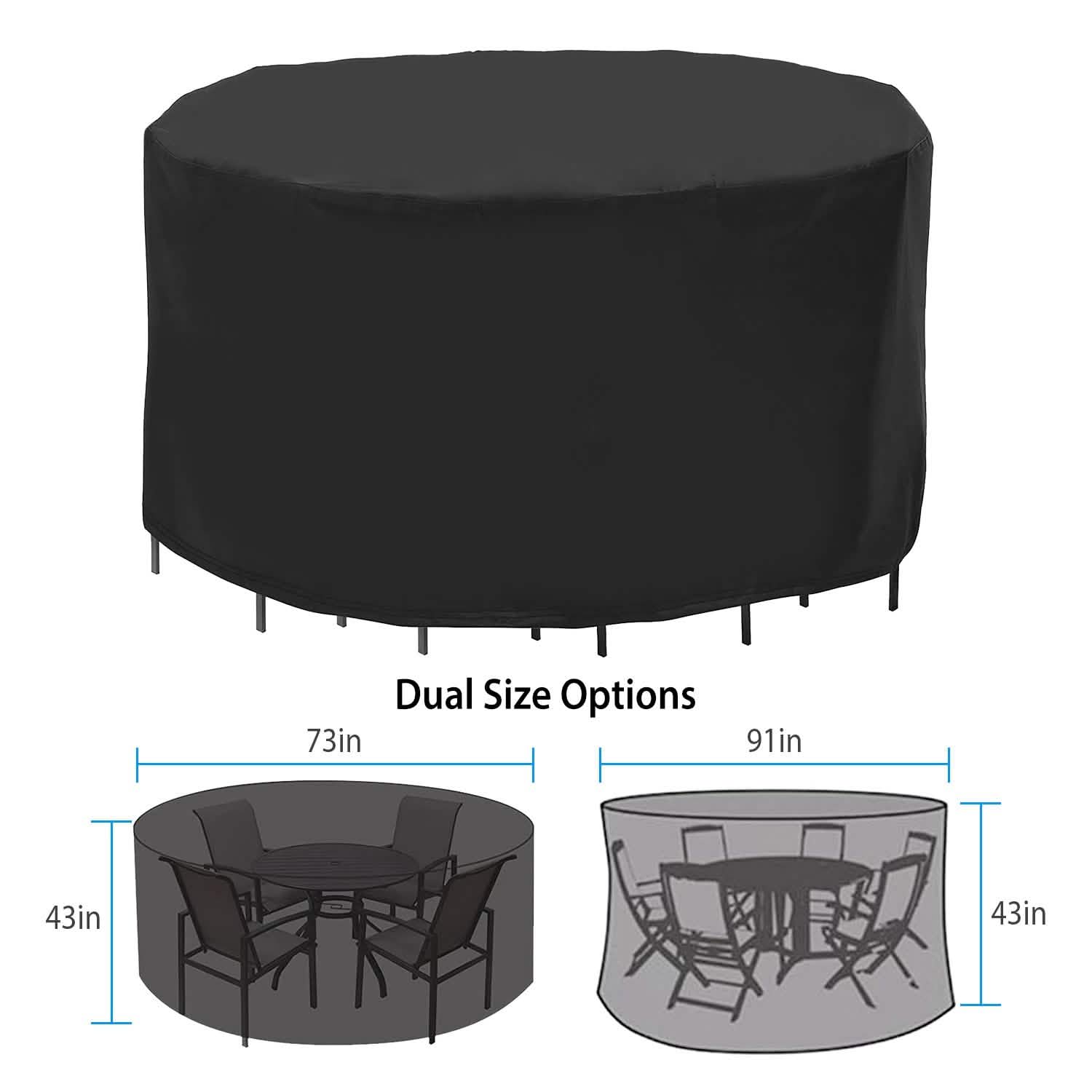 Circular Table Cover Outdoor Furniture Protector