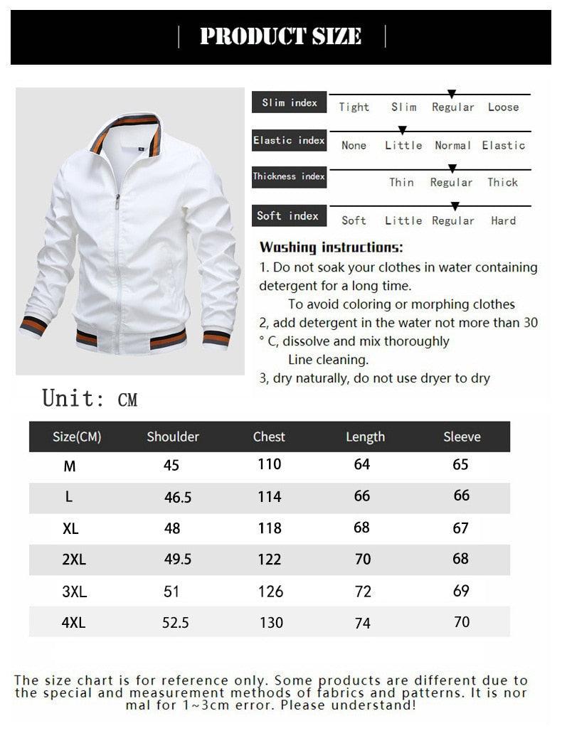 Classic Fashion Men’s Windbreaker Jackets Casual Jacket Men Outdoor Sports Spring Autumn Solid Color Jacket Stylish Jackets Men Jacket Lightweight Casual Slim Fit Jacket