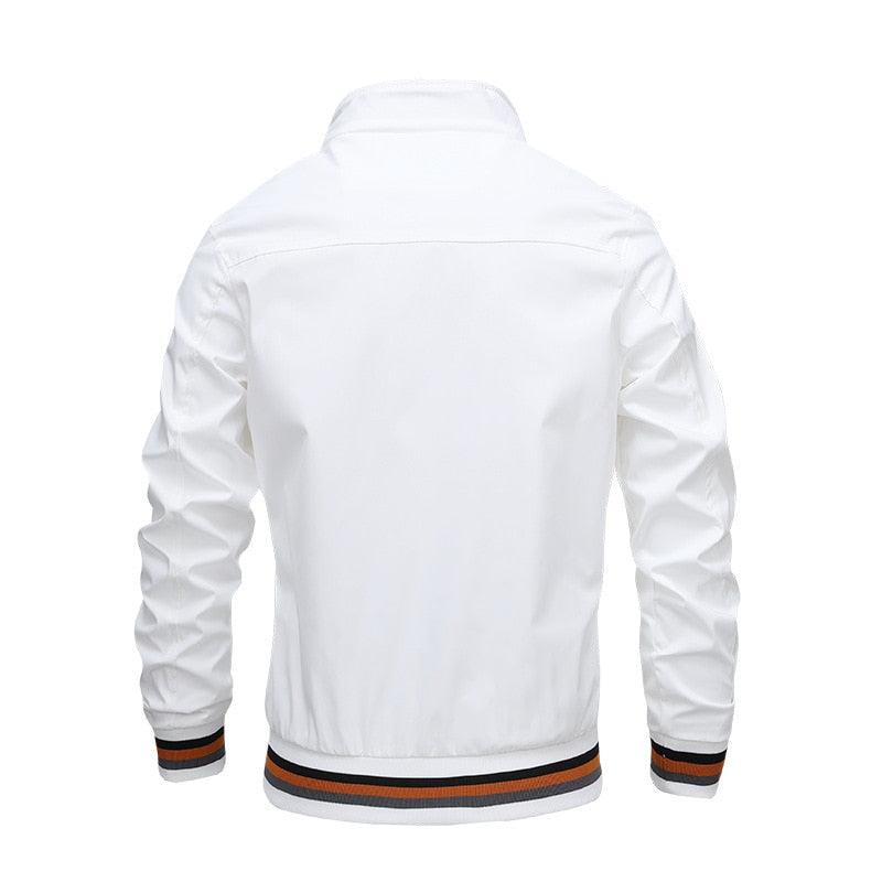 Classic Fashion Men’s Windbreaker Jackets Casual Jacket Men Outdoor Sports Spring Autumn Solid Color Jacket Stylish Jackets Men Jacket Lightweight Casual Slim Fit Jacket