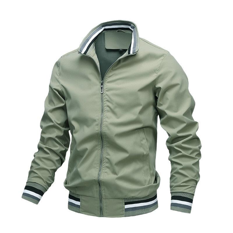 Classic Fashion Men’s Windbreaker Jackets Casual Jacket Men Outdoor Sports Spring Autumn Solid Color Jacket Stylish Jackets Men Jacket Lightweight Casual Slim Fit Jacket
